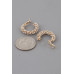 Petite Bejeweled Hoop Earrings - Designer Style - CC-WH2001455
