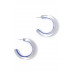 Chic Transparent Hoop Earring - Designer Style - CC-52107