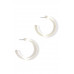 Chic Transparent Hoop Earring - Designer Style - CC-52107