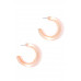 Chic Transparent Hoop Earring - Designer Style - CC-52107