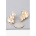 Shiny Curved Teardrop Earrings - Designer Style - CC-WH2001567