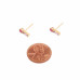 14k Gold Dipped Cz Stone Stud Earring - Designer Style - CC-58919