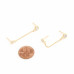 14k Gold Dipped Linked Earring - CC-58920