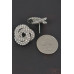Crystal-studded Button Earring - CC-WH2000850
