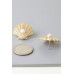 Pearled Clamshell Stud Earrings - Designer Style - CC-WH2000918