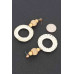 Round Bamboo Earring - Designer Style - CC-WH2001041
