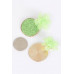Faux Straw Fabric Flower Earring - Designer Style - CC-WH2001042