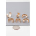 Multi Quilted Hoop Earrings Set - Designer Style - CC-WH2001566