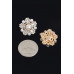 Starburst Faux Pearl Earrings - Designer Style - CC-WH2001121