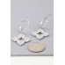 Bejeweled Flower Earrings - Designer Style - CC-WH2001195