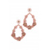 Floral Post Drop Earring - Designer Style - CC-50627