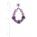 Floral Post Drop Earring - Designer Style - CC-50627