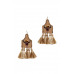 Stylish Western Cow Skull And Tassel Drop Earring - Designer Style - CC-51564