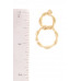 Secret Box Double Twist Alloy Dangle Stud Earring - CC-53361