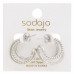 Double Hoop Rope Gold Dipped Earring - Designer Style - CC-58754