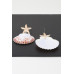 Under The Sea Clam Earrings - Designer Style - CC-WH2000725