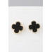 Multi Beaded Clover Stud Earrings - Designer Style - CC-WH2000727