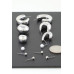 Multi Shiny Contemporary Hoop Earrings Set - CC-WH2000909