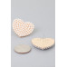 Pearled Heart Stud Earrings - Designer Style - CC-WH2000927