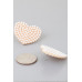 Pearled Heart Stud Earrings - Designer Style - CC-WH2000927