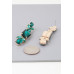 Crystal-studded Dangle Drop Earrings - CC-WH2001197