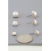 Multi Pearl Stud Earrings Set - Designer Style - CC-WH2001811