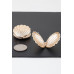 Contemporary Clam Shell Earrings - CC-WH2000862