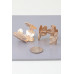 Gold Floral Hoop Earrings - Designer Style - CC-WH2000957