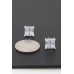 Silver Cubic Zirconia Crystal-studded Earrings - CC-WH2001818