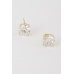 Silver Cubic Zirconia Crystal-studded Earrings - CC-WH2001818