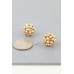 Multi Beaded Dome Stud Earrings - Designer Style - CC-WH2001866