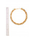 Crystal-studded 3.25 Inch Timeless Hoop Earring - CC-55326