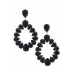Chunky Teardrop Dangle Earring - Designer Style - CC-56171