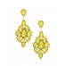 Teardrop Crystal-studded Dangle Earring - CC-56172