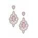 Teardrop Crystal-studded Dangle Earring - CC-56172