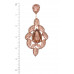 Teardrop Crystal-studded Dangle Earring - CC-56172