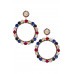Crystal-studded Dangle Earring - CC-56237