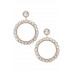 Crystal-studded Dangle Earring - CC-56237
