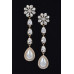 Pearl Crystal-studded Drop Earring - CC-WH2001312