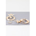 Abstract Shiny Twisted Plate Earrings - Designer Style - CC-WH2001330