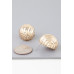Multi Ribbed Dome Earrings - Designer Style - CC-WH2001542