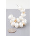 Multi Oval Pearl Hoop Earrings - Designer Style - CC-WH2001579