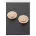 Grand Lion Emblem Earrings - Designer Style - CC-WH2000863