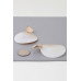 Marbled Flat White Earrings - Designer Style - CC-WH2000882