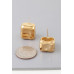 Contemporary Cube Stud Earrings - CC-WH2000883