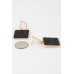 Crosshatch Frame Style Earrings - Designer Style - CC-WH2001423