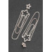 Crystal-studded Fringe Earring - CC-WH2001515