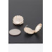 Jeweled Clam Shell Earrings - Designer Style - CC-WH2000864