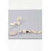 Jeweled Wave Drop Earrings - Designer Style - CC-WH2001263