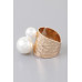 Hammered Twin Pearl Ring - Designer Style - CC-WH2001278